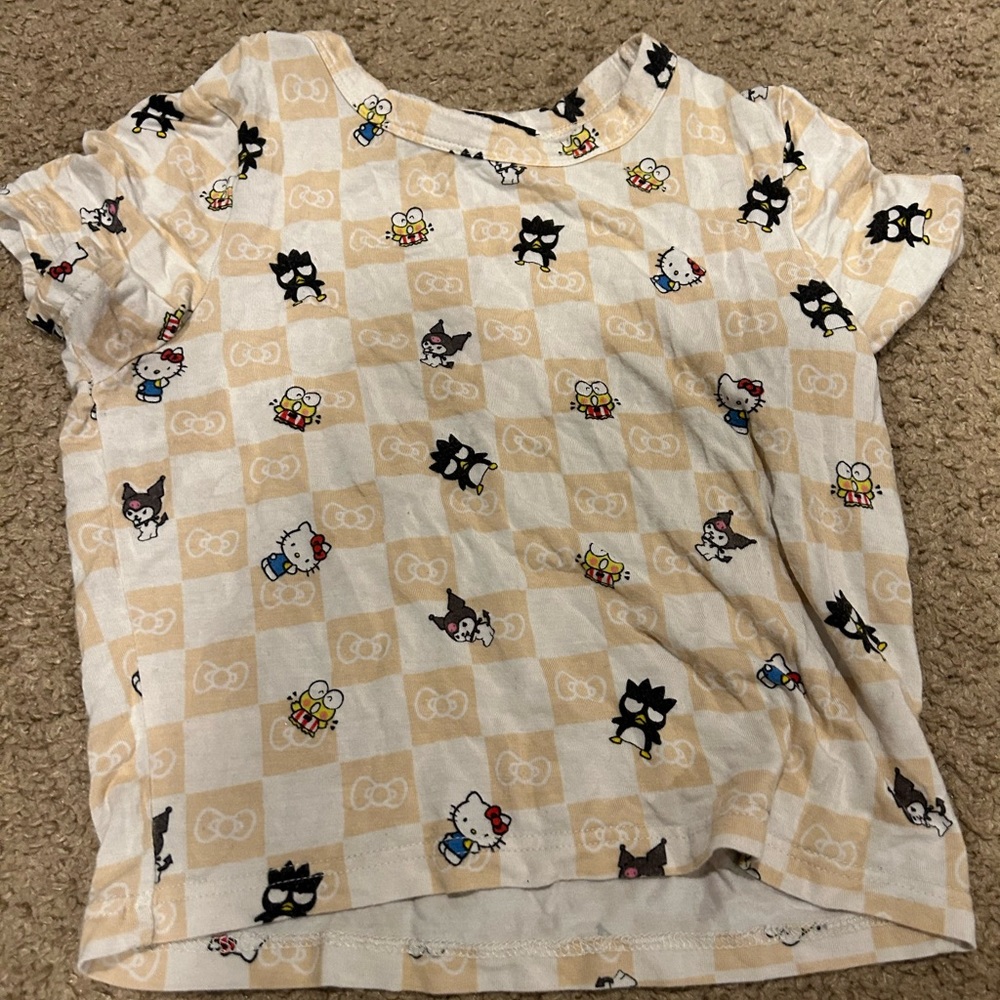 Two Graphic Crop Tops Of Sanrio Brand